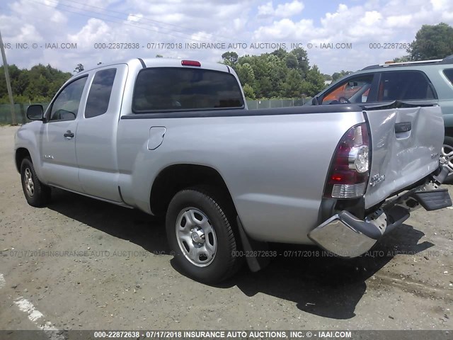 5TETX22N29Z635182 - 2009 TOYOTA TACOMA ACCESS CAB Silber Foto 3