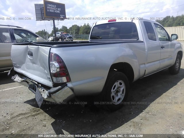 5TETX22N29Z635182 - 2009 TOYOTA TACOMA ACCESS CAB Silber Foto 4