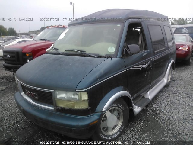 1GDDM19WXXB509655 - 1999 GMC SAFARI XT GREEN photo 2