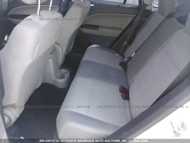 1B3CB3HA1AD604397 - 2010 DODGE CALIBER MAINSTREET WHITE photo 8