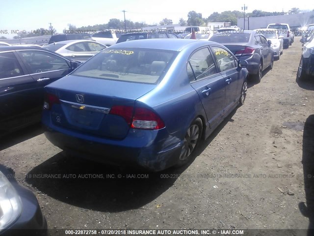 2HGFA1F80BH544475 - 2011 HONDA CIVIC EX BLUE photo 4