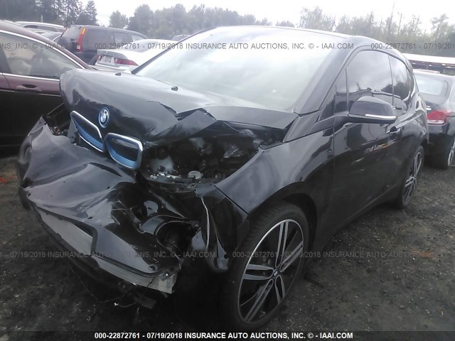 WBY1Z8C53HV889910 - 2017 BMW I3 REX BLACK photo 2