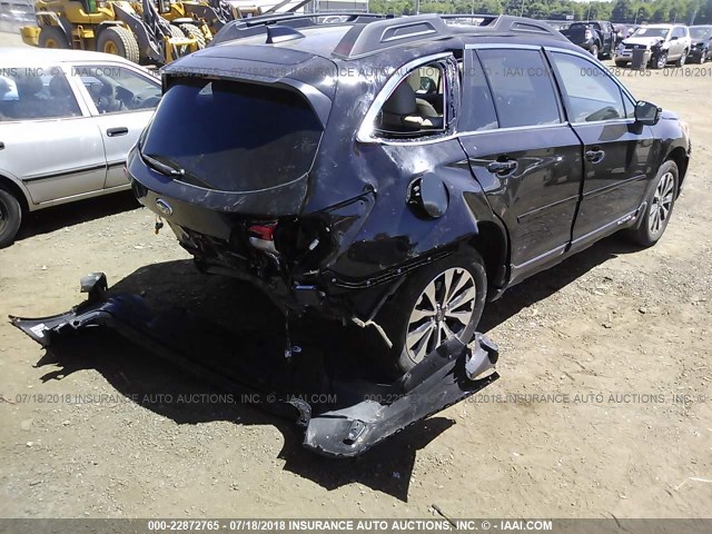 4S4BSANC1G3332478 - 2016 SUBARU OUTBACK 2.5I LIMITED BLACK photo 4