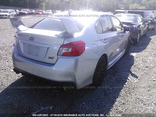 JF1VA2P62F9826402 - 2015 SUBARU WRX STI SILVER photo 4