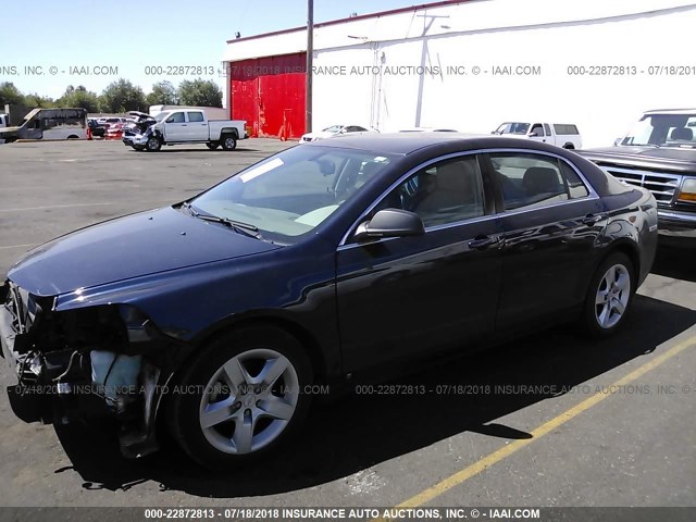 1G1ZG57B09F138244 - 2009 CHEVROLET MALIBU LS ლურჯი ფოტო 2