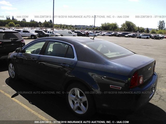 1G1ZG57B09F138244 - 2009 CHEVROLET MALIBU LS ლურჯი ფოტო 3