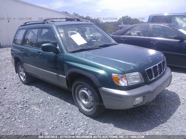 JF1SF655X1H719456 - 2001 SUBARU FORESTER S GREEN photo 1