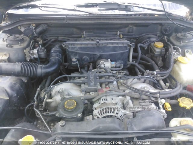 JF1SF655X1H719456 - 2001 SUBARU FORESTER S GREEN photo 10