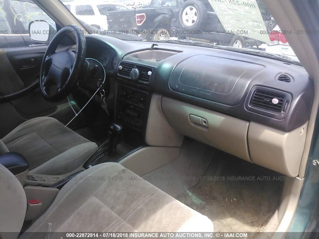 JF1SF655X1H719456 - 2001 SUBARU FORESTER S GREEN photo 5