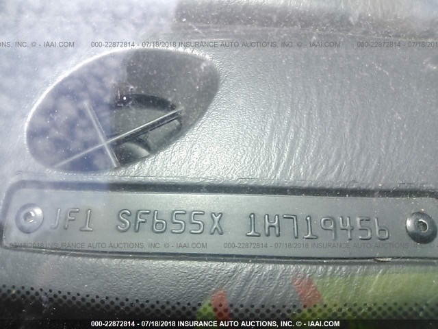 JF1SF655X1H719456 - 2001 SUBARU FORESTER S GREEN photo 9