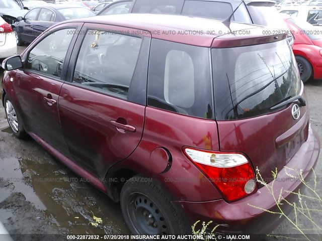 JTKKT624860152824 - 2006 TOYOTA SCION XA BURGUNDY photo 3
