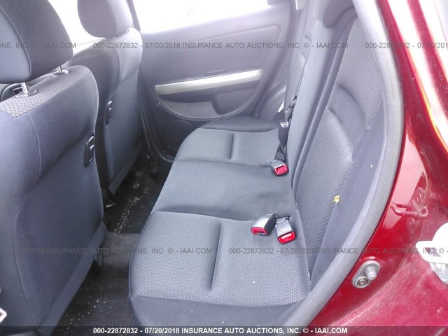 JTKKT624860152824 - 2006 TOYOTA SCION XA BURGUNDY photo 8