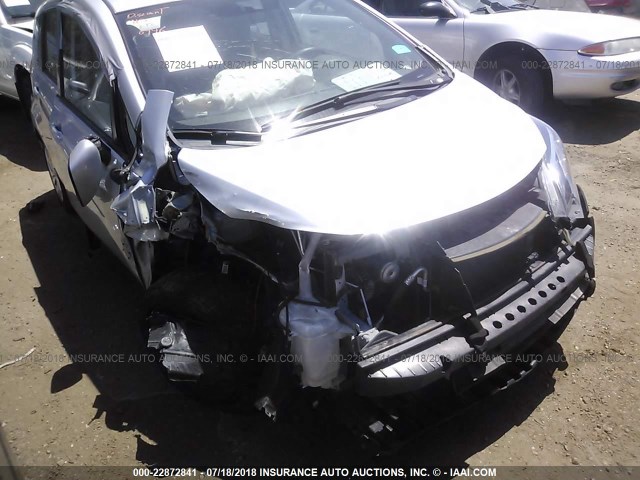 3N1CE2CP1HL355702 - 2017 NISSAN VERSA NOTE S/S PLUS/SV/SL/SR SILVER photo 6