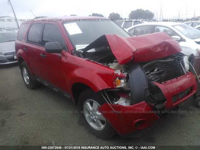 1FMCU027X9KA13346 - 2009 FORD ESCAPE XLS RED photo 1