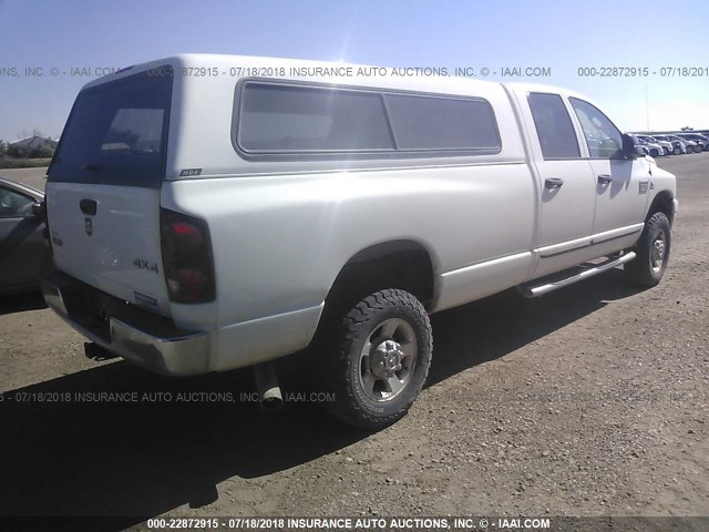 3D7KS28A07G818500 - 2007 DODGE RAM 2500 ST/SLT WHITE photo 4