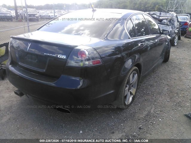 6G2EC57Y79L231082 - 2009 PONTIAC G8 GT BLACK photo 4