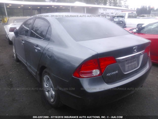 19XFA1F38BE035801 - 2011 HONDA CIVIC VP GRAY photo 3