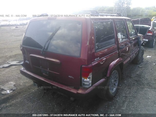 1J4FF78S0XL649212 - 1999 JEEP CHEROKEE LIMITED RED photo 4