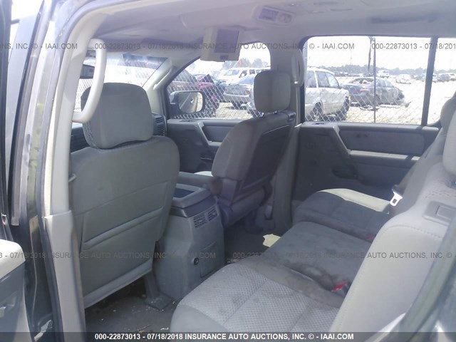 5N1AA08A94N742187 - 2004 NISSAN ARMADA SE/LE GRAY photo 8