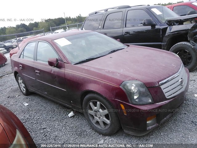 1G6DP577270152193 - 2007 CADILLAC CTS HI FEATURE V6 RED photo 1