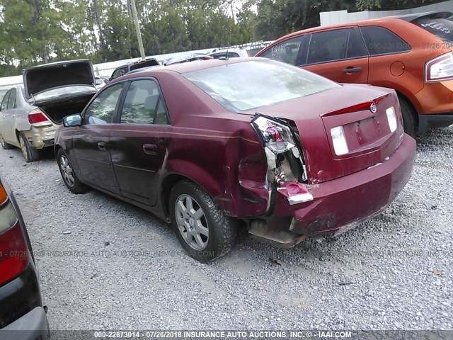 1G6DP577270152193 - 2007 CADILLAC CTS HI FEATURE V6 RED photo 3