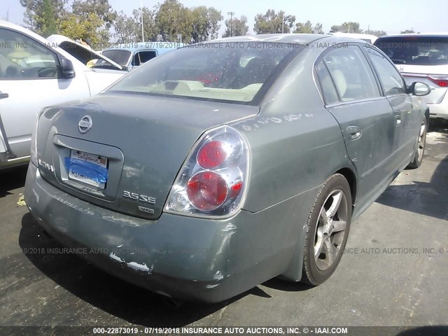 1N4BL11D25N431298 - 2005 NISSAN ALTIMA SE/SL/SE-R GREEN photo 4