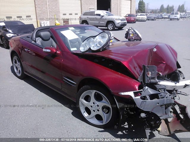 WDBSK75F25F094555 - 2005 MERCEDES-BENZ SL 500 RED photo 1