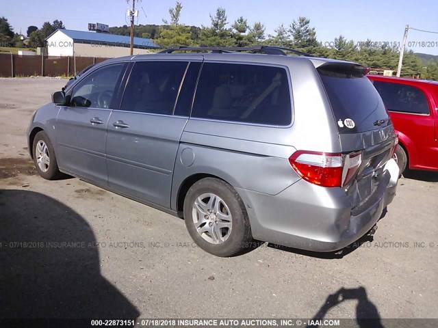 5FNRL384X7B022784 - 2007 HONDA ODYSSEY BLUE photo 3