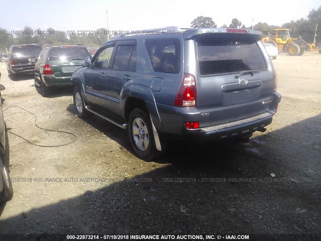 JTEBT17R748015866 - 2004 TOYOTA 4RUNNER LIMITED BLUE photo 3