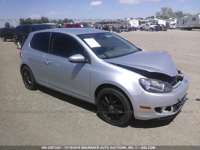 WVWAB7AJ3AW082769 - 2010 VOLKSWAGEN GOLF SILVER photo 1