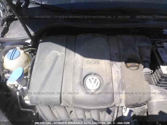 WVWAB7AJ3AW082769 - 2010 VOLKSWAGEN GOLF SILVER photo 10