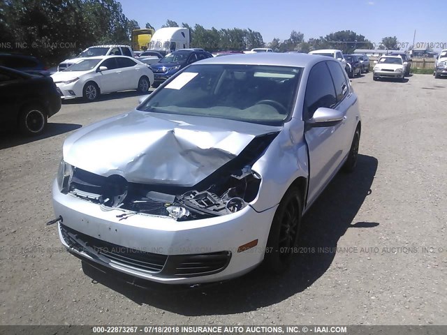 WVWAB7AJ3AW082769 - 2010 VOLKSWAGEN GOLF SILVER photo 6