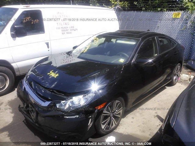 JHMFC1F7XJX008433 - 2018 HONDA CIVIC EXL 黑色 照片 2