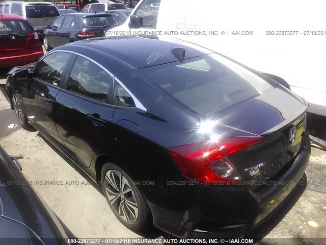 JHMFC1F7XJX008433 - 2018 HONDA CIVIC EXL 黑色 照片 3