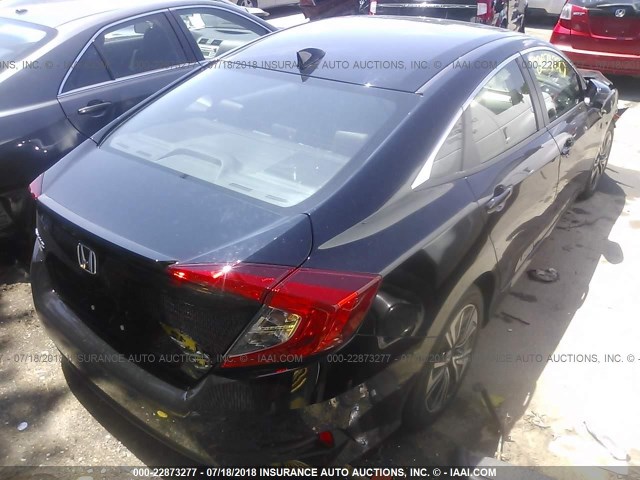 JHMFC1F7XJX008433 - 2018 HONDA CIVIC EXL 黑色 照片 4