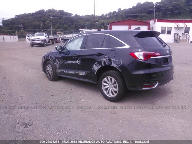 5J8TB4H51JL026705 - 2018 ACURA RDX TECHNOLOGY BLACK photo 3