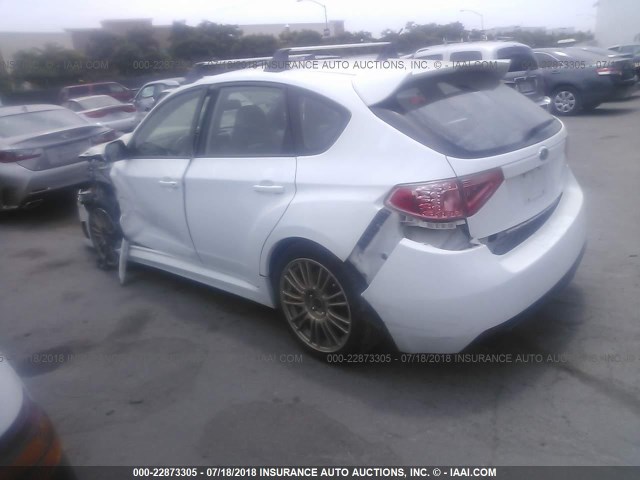 JF1GR89668L818181 - 2008 SUBARU IMPREZA WRX STI WHITE photo 3