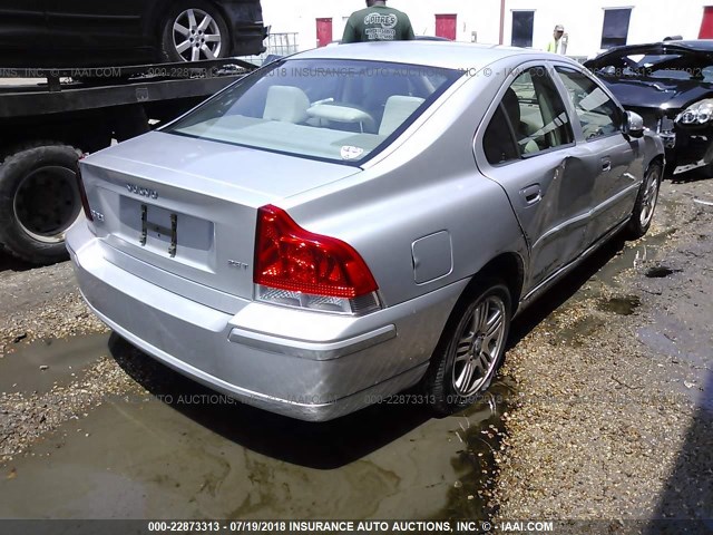 YV1RS592072609763 - 2007 VOLVO S60 2.5T SILVER photo 4
