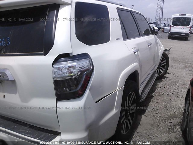 JTEZU5JR6F5095015 - 2015 TOYOTA 4RUNNER SR5/LIMITED WHITE photo 4