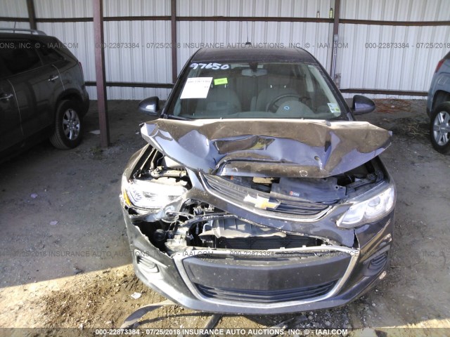 1G1JB5SH1H4164448 - 2017 CHEVROLET SONIC LS 黑色 照片 6