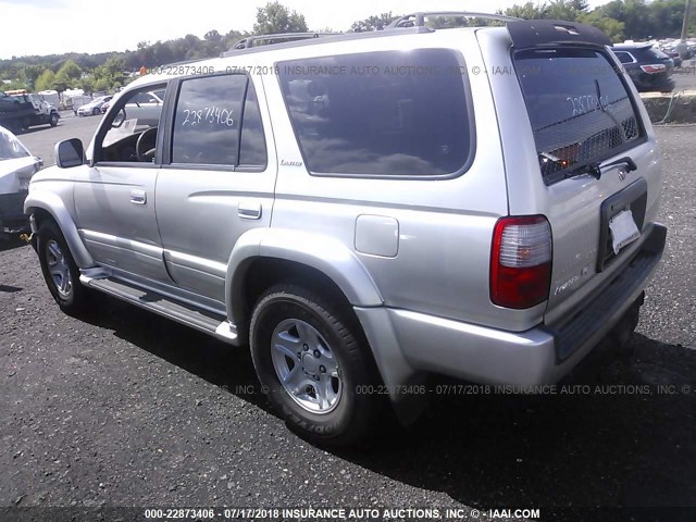 JT3HN87R1Y9032684 - 2000 TOYOTA 4RUNNER LIMITED SILVER photo 3