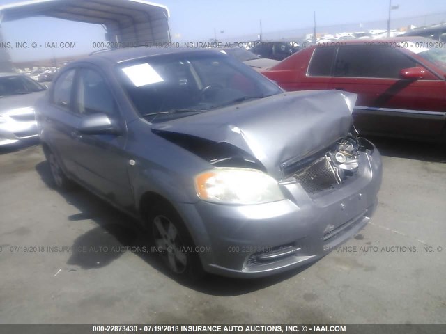 KL1TD56668B271341 - 2008 CHEVROLET AVEO LS SILVER photo 1
