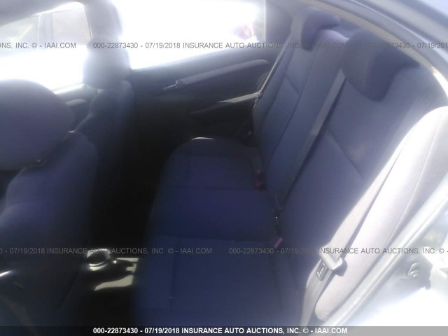 KL1TD56668B271341 - 2008 CHEVROLET AVEO LS SILVER photo 8