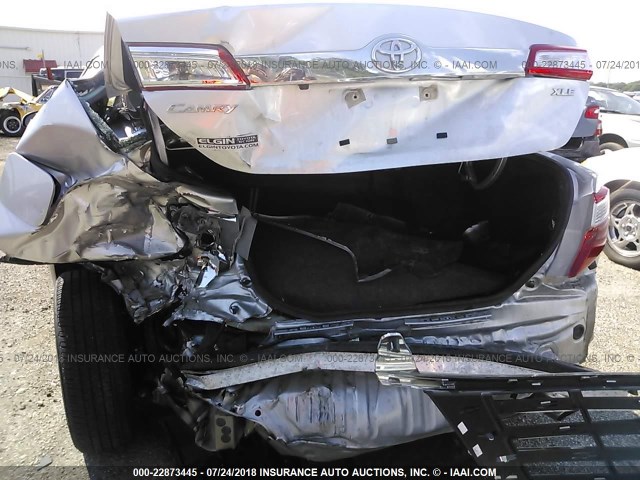 4T4BF1FK8CR234911 - 2012 TOYOTA CAMRY SE/LE/XLE SILVER photo 6