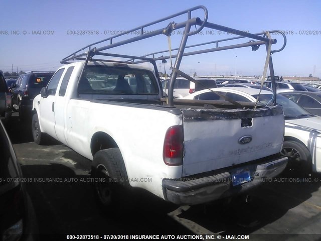 1FTSX20516EC96797 - 2006 FORD F250 SUPER DUTY WHITE photo 3