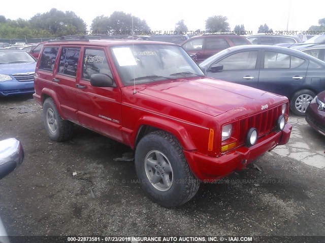 1J4FF68S3XL654866 - 1999 JEEP CHEROKEE SPORT/CLASSIC RED photo 1