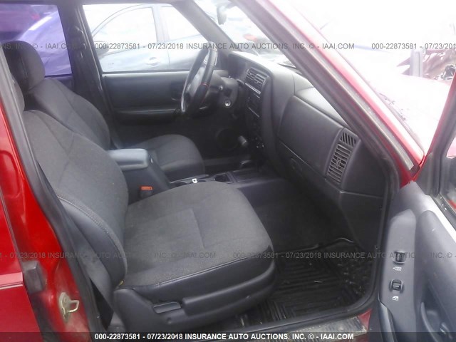 1J4FF68S3XL654866 - 1999 JEEP CHEROKEE SPORT/CLASSIC წითელი ფოტო 5