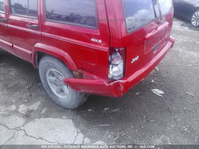 1J4FF68S3XL654866 - 1999 JEEP CHEROKEE SPORT/CLASSIC RED photo 6