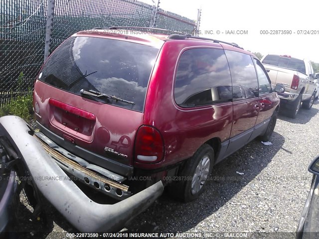 1B4GP54R6VB225869 - 1997 DODGE GRAND CARAVAN LE/ES RED photo 4