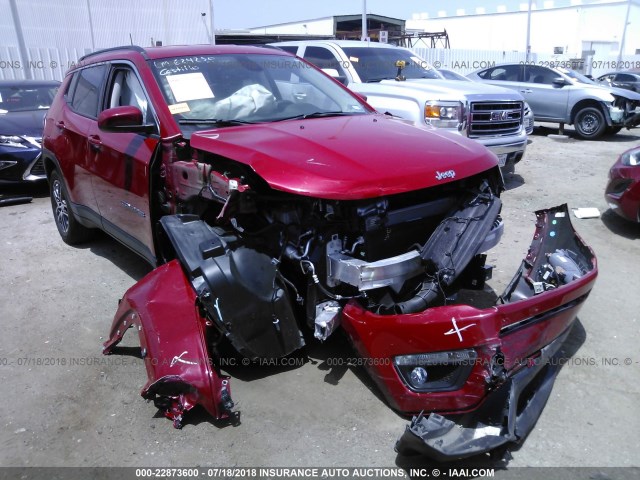 3C4NJCBB5HT611465 - 2017 JEEP COMPASS LATITUDE 红色 照片 1